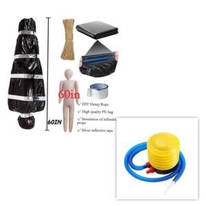 OBRVE Hanging Corpse Dead Victim Props Halloween Decorations,Hanging Dead Body